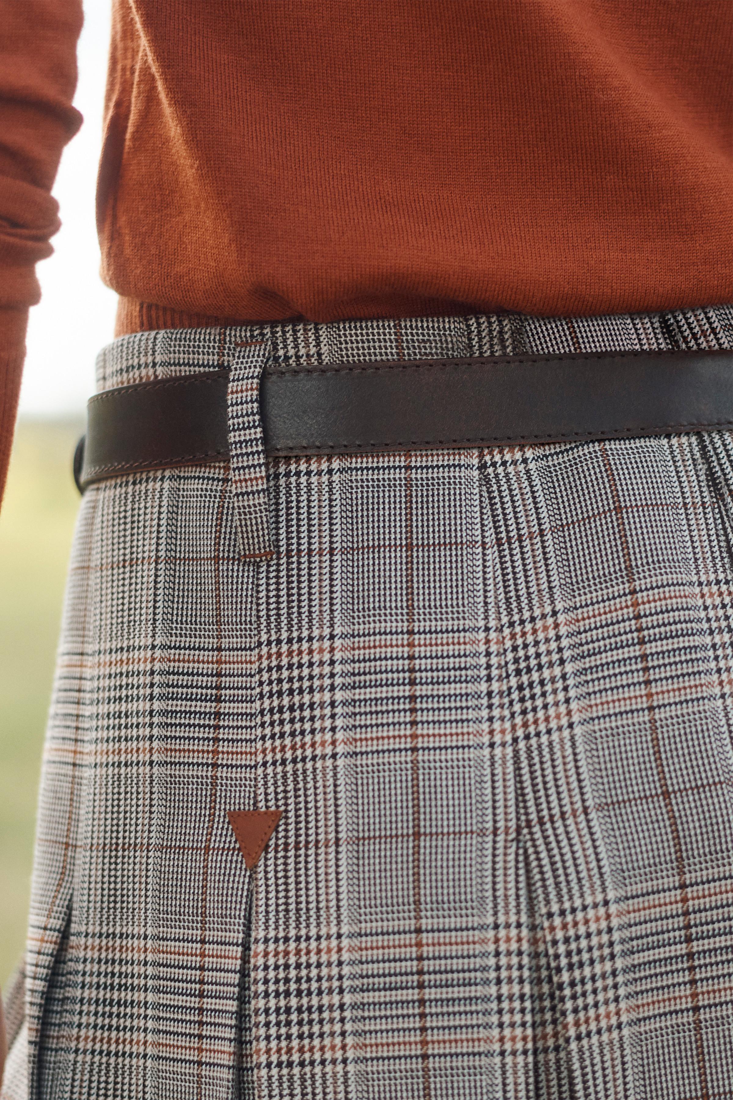 PLAID BOX PLEAT SKIRT - LIMITED EDITION